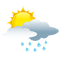 Bewölkt mit leichtem Regen